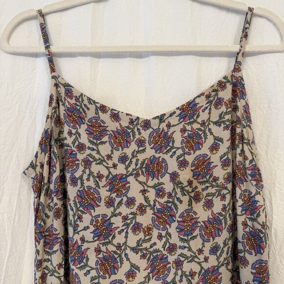 Vintage Old Navy Y2K Midi Dress Womens 10 Floral Boho Artsy Coquette - Picture 11 of 14